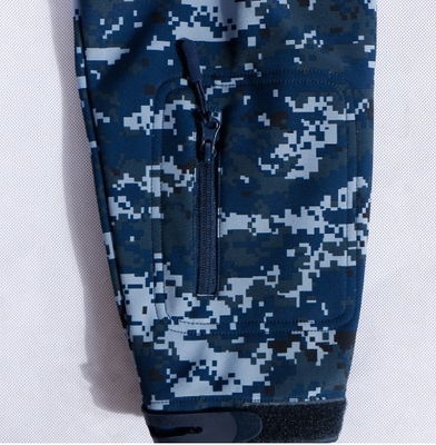Lapisan Poliester Seragam Militer Biru Angkatan Laut 220gsm-230gsm M-XXXL