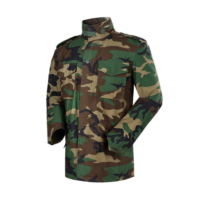 Olive Green M65 Militer Taktis Wear Removable Hood OEM Kamuflase