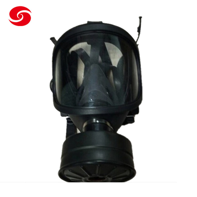 Bahan Kimia Karet Alam Full Face Gas Defense Mask Polisi Tentara