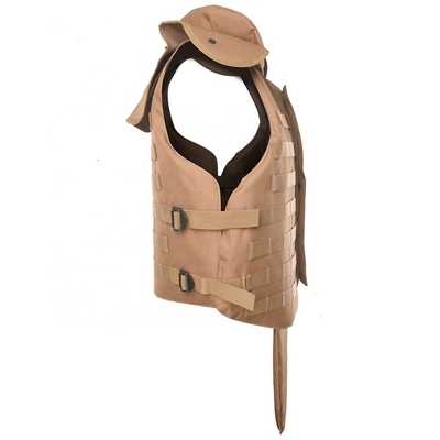 Adjustable Snap Button Military Tactical Bulletproof Vest Stops 9mm/.44 Peluru dengan Soft Trauma Pad