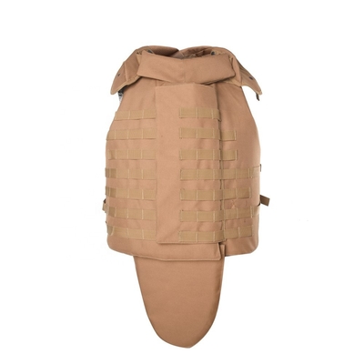 Adjustable Snap Button Military Tactical Bulletproof Vest Stops 9mm/.44 Peluru dengan Soft Trauma Pad