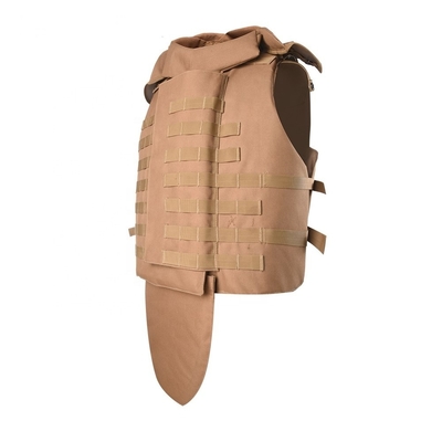 Adjustable Snap Button Military Tactical Bulletproof Vest Stops 9mm/.44 Peluru dengan Soft Trauma Pad