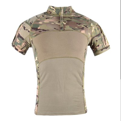 Pakaian Taktis Militer CP CAMO 100% Cotton Shirt Round Neck kemeja tentara militer