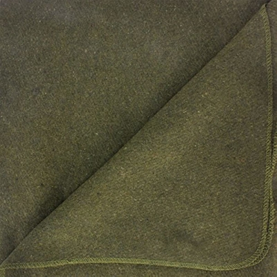 Grosir Soft 80% Wool Blanket Military Use Army Green