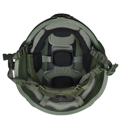 Helm Balistik Taktis Hitam dengan Resistensi Dampak Perlindungan Balistik / Fitur Waterproof