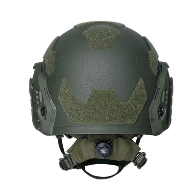 Kekuatan Serat Aramid Helm Tempur Balistik anti peluru Anti Fragmentasi Warna yang dapat disesuaikan