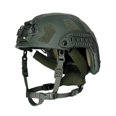 Kekuatan Serat Aramid Helm Tempur Balistik anti peluru Anti Fragmentasi Warna yang dapat disesuaikan