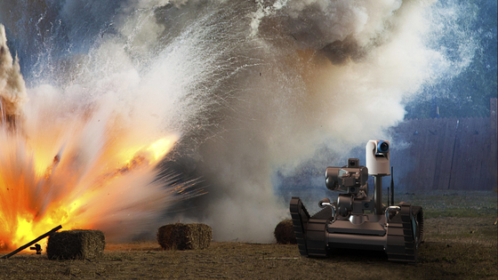 70*49*18 Robot Eod Militer Kinerja tak tertandingi Tidak tertandingi Lebar parit silang 400mm