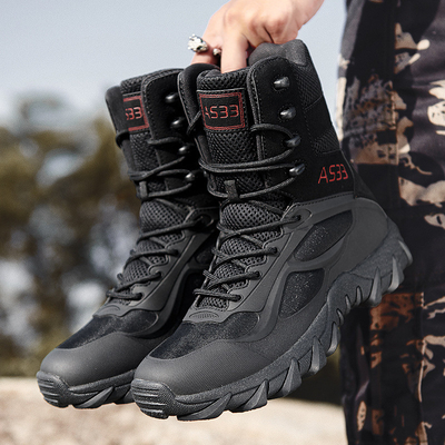 Magnum Trans-Border Ukuran Besar Sepatu Taktis Bernafas Untuk Pasukan Khusus Di Luar Ruang High-Top Hiking Pelatihan tahan lama