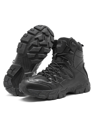 Outdoor Men's High-top Tactical Boots Mendaki Pegunungan Hunting Boots Latihan High-top Boots Pria