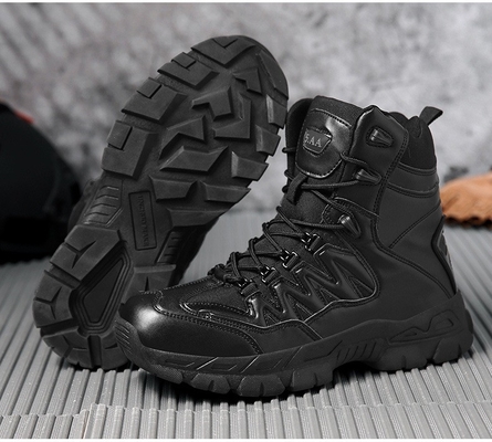 Outdoor Men's High-top Tactical Boots Mendaki Pegunungan Hunting Boots Latihan High-top Boots Pria