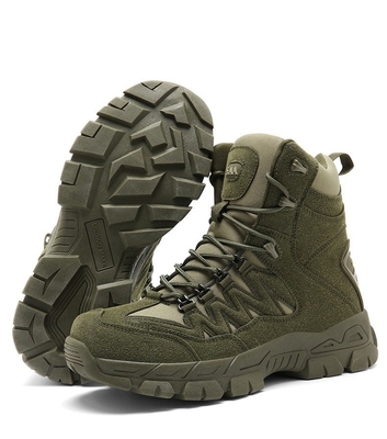 Outdoor Men's High-top Tactical Boots Mendaki Pegunungan Hunting Boots Latihan High-top Boots Pria