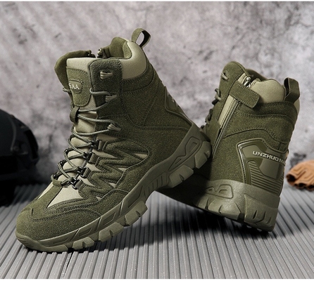 Outdoor Men's High-top Tactical Boots Mendaki Pegunungan Hunting Boots Latihan High-top Boots Pria