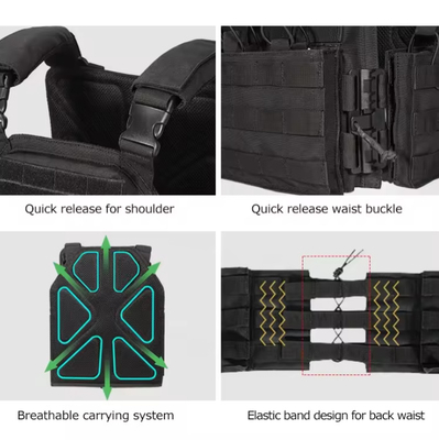 Ventilasi yang baik, rompi taktis