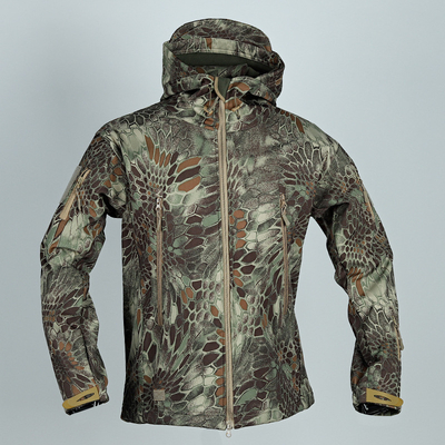 Outdoor Taktis Fleece Hardshell Jaket Musim Gugur dan Musim Dingin Plus Fleece Windproof Riding Jacket Waterproof