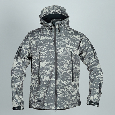 Outdoor Taktis Fleece Hardshell Jaket Musim Gugur dan Musim Dingin Plus Fleece Windproof Riding Jacket Waterproof