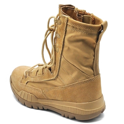 Sepatu Tinggi Ringan Gurun Waterproof Sport Karet Sepatu Tempur Kulit Hitam Sepatu Taktis Untuk Pria