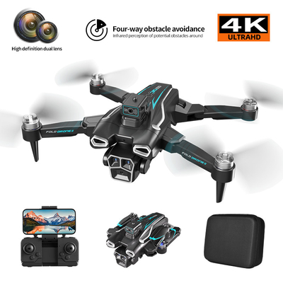 Profesional 4K HD ESC Dual Camera Mini Drone H35 aliran optik tanpa sikat WIFI Quadcopter Hindaran menghindari remote