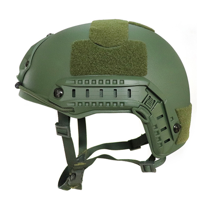 FAST Helm NIJ IIIA Kevlar Balistik Balistik Taktis Ukuran Besar High Cut Helm Hijau Angkatan Darat