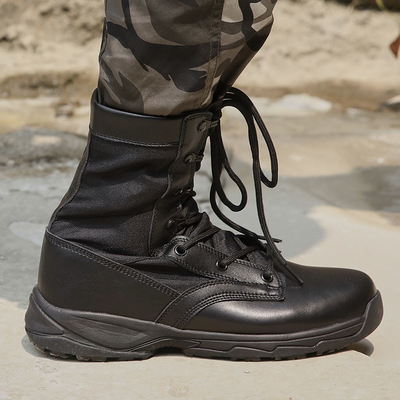 Sepatu karet tempur midcalf bernapas dengan lapisan terisolasi untuk pria