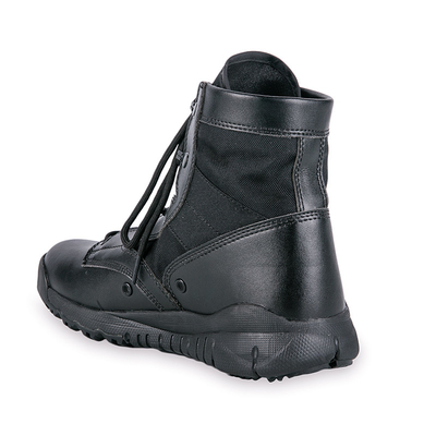 Sepatu Taktis Mid Calf dengan Waterproof Kulit Dasi Tutup / Baja Lining
