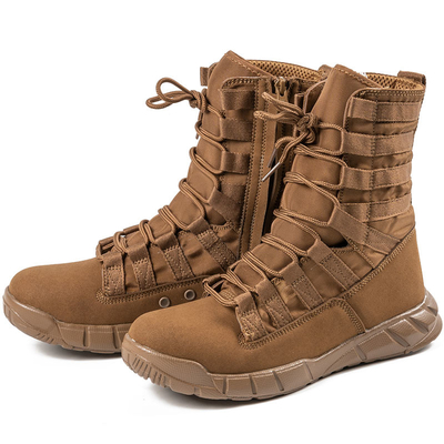 Sepatu tempur taktis profesional untuk penegak hukum dan militer yang terbuat dari lapisan kapas kulit