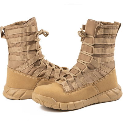 Sepatu tempur taktis profesional untuk penegak hukum dan militer yang terbuat dari lapisan kapas kulit