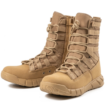 Sepatu tempur taktis profesional untuk penegak hukum dan militer yang terbuat dari lapisan kapas kulit