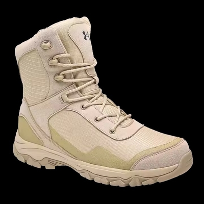 Khaki Waterproof Anti-slip Nyaman Taktis Untuk Latihan Hiking Outdoor Training Boots Untuk Pria