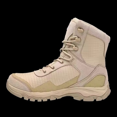 Khaki Waterproof Anti-slip Nyaman Taktis Untuk Latihan Hiking Outdoor Training Boots Untuk Pria