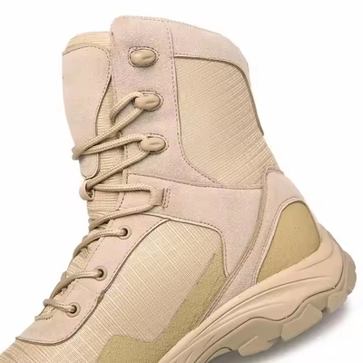 Khaki Waterproof Anti-slip Nyaman Taktis Untuk Latihan Hiking Outdoor Training Boots Untuk Pria