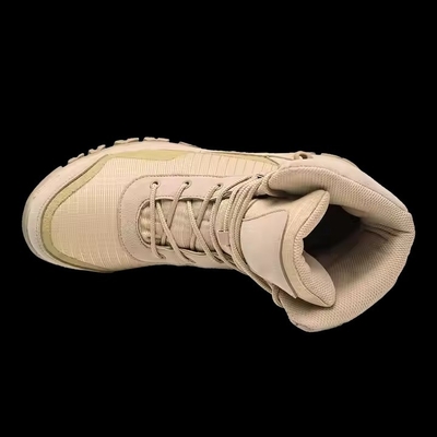 Khaki Waterproof Anti-slip Nyaman Taktis Untuk Latihan Hiking Outdoor Training Boots Untuk Pria