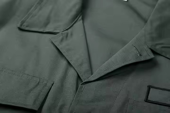 Logo yang disesuaikan BDU Combat Suit Solid Deep Green Uniform Taktis