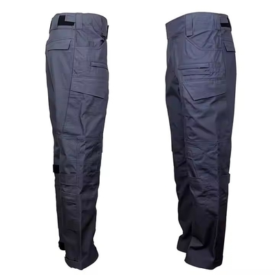 Setelan Taktis Zippered Multi-pocket dalam warna Biru Gelap dengan Logo Disesuaikan