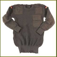 Pullover militer, sweater polisi, sweater wol, sweater polyester wol