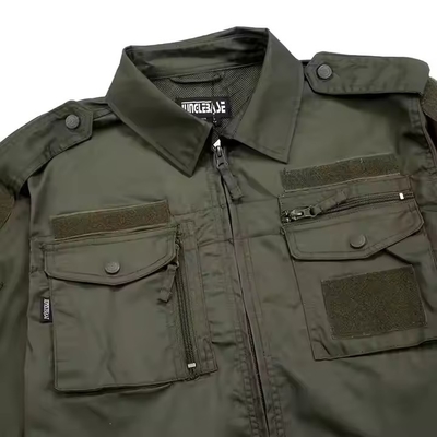 Bernafas Olive Green Rip-Stop Khusus Camping Outdoor Uniform Tempur Taktis