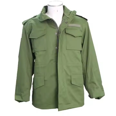 Kualitas tinggi tahan air mata Winter Green Field Coat Taktis M65 Jaket Untuk Pria Latihan hiking Dan Olahraga Luar Ruangan