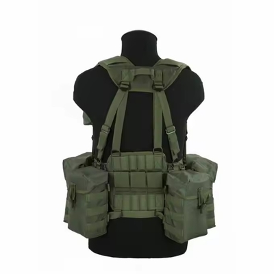 Harness Customized Warna Hijau Jaket Taktis Heavy Duty Chest Rig