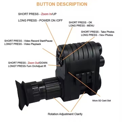 Night Vision-4K Jarak Panjang Night Vision Scope Untuk Berburu Monocular untuk orang dewasa Latihan taktis dan berburu