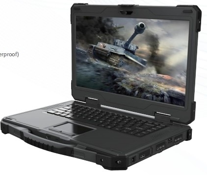 militer memperkuat notebook, memperkuat labtop, 14 inci Single Screen Rugged Portable Laptop