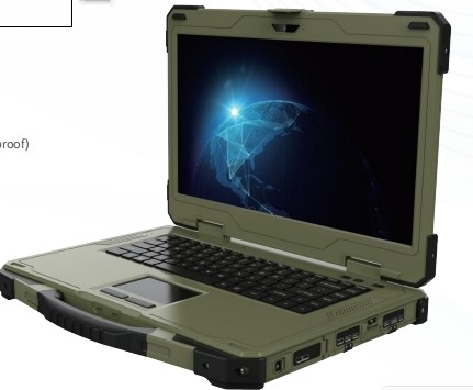 militer memperkuat notebook, memperkuat labtop, 14 inci Single Screen Rugged Portable Laptop