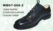 Non-Slip Kulit Sapi Hitam Sepatu Militer Double-Layer Midsole