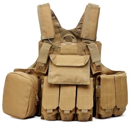 Waterproof Combat Tactical Vest Ch025 dengan pegangan tarik yang diperkuat