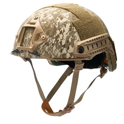 Helm Kebakaran Hutan Serat Aramid Kevlar Densitas Tinggi dengan Sistem Cepat Ops-Core, Shell UHMWPE dan Helm Taktis Mich