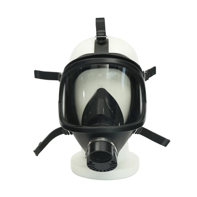 Tentara Militer Masker Gas Wajah Penuh Karet Alam Dengan Tabung Filter MGM01